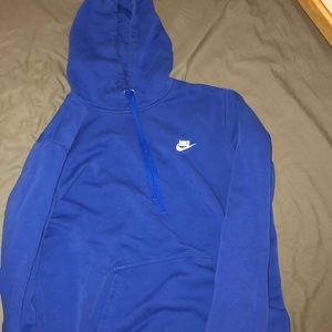 Blue nike pullover hoodie mens sz large